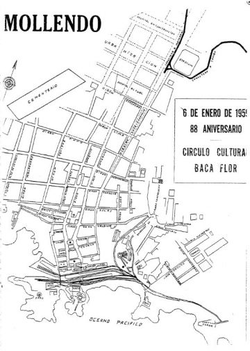 Mollendo 6 de Enero del 1959 - 88° aniversario Circulo Cultural Carlos Baca Flor