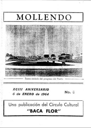 Mollendo XCIII Aniversario 6 de Enero de 1964 N°8