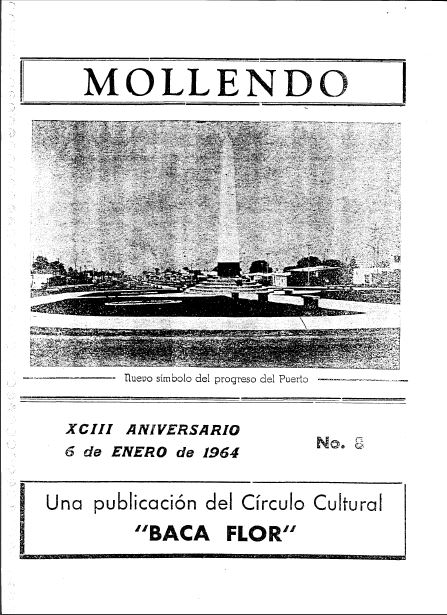 Mollendo XCIII Aniversario 6 de Enero de 1964 N°8