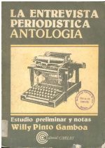 La entrevista Periodística Antología