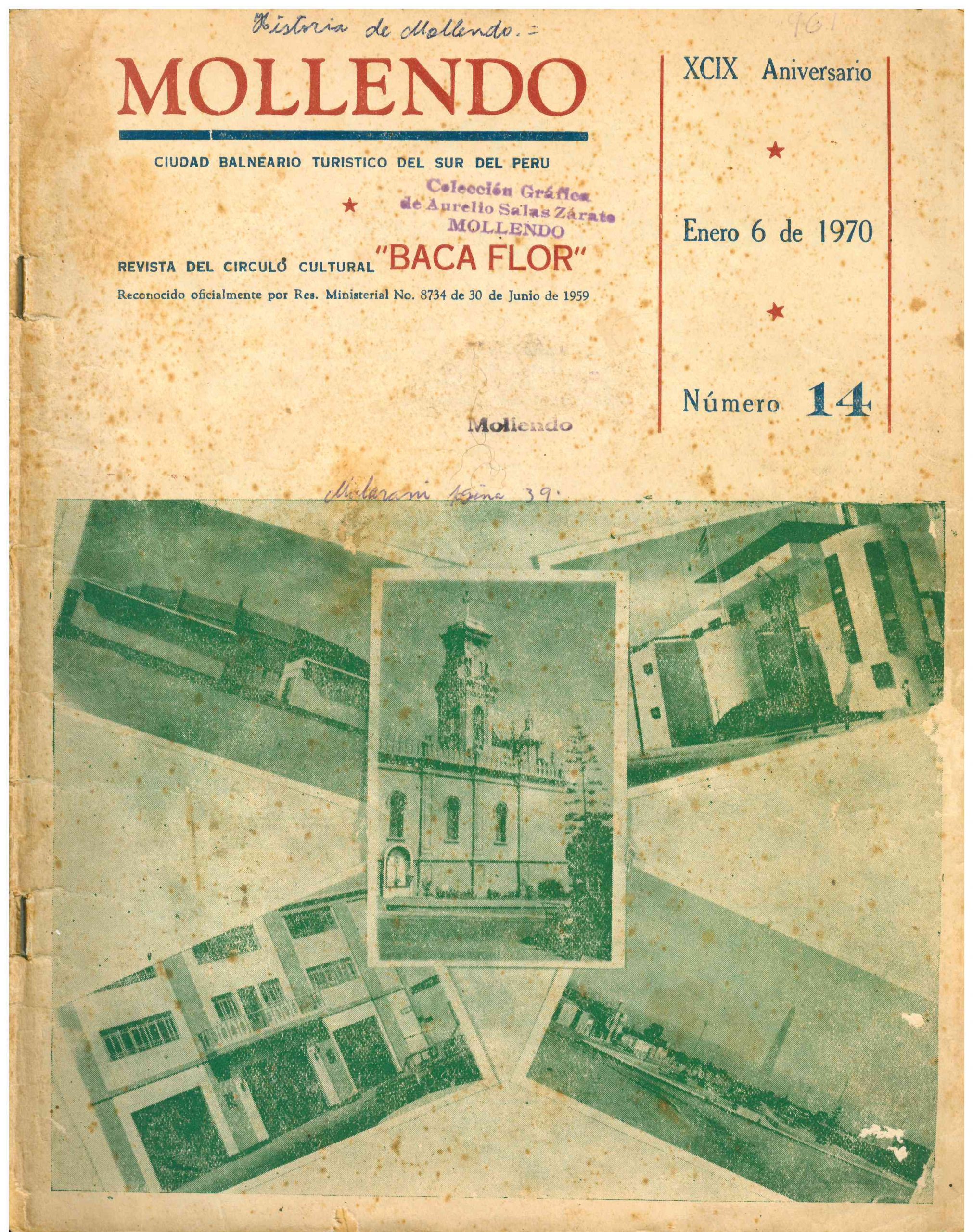 Mollendo ciudad balneario turístico del sur del Perú 06-01-1970