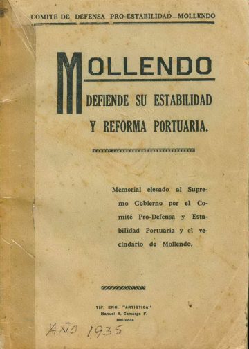 Mollendo defiende su estabilidad y reforma portuaria 1936