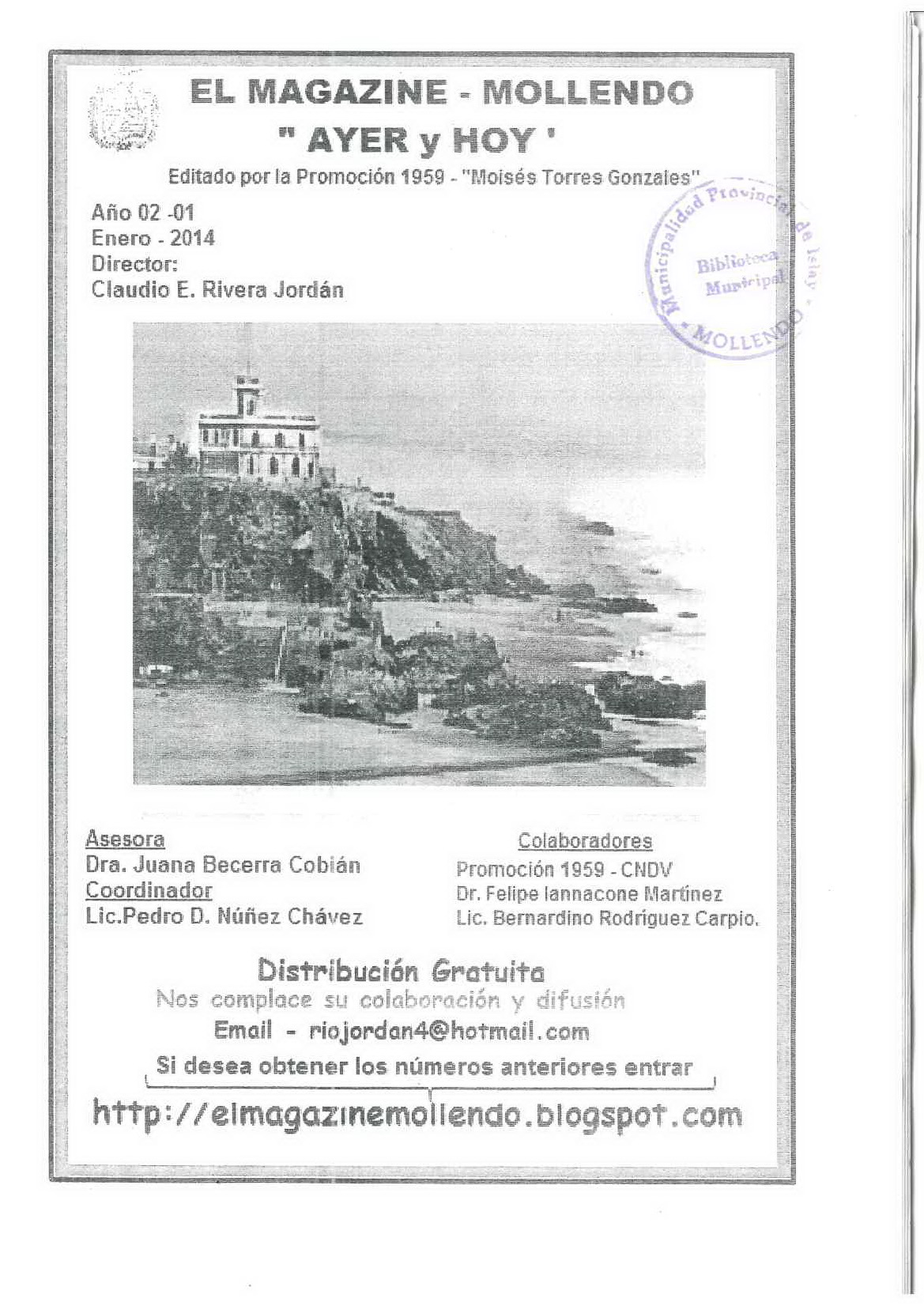 Magazine - Mollendo Ayer y Hoy 01-2014