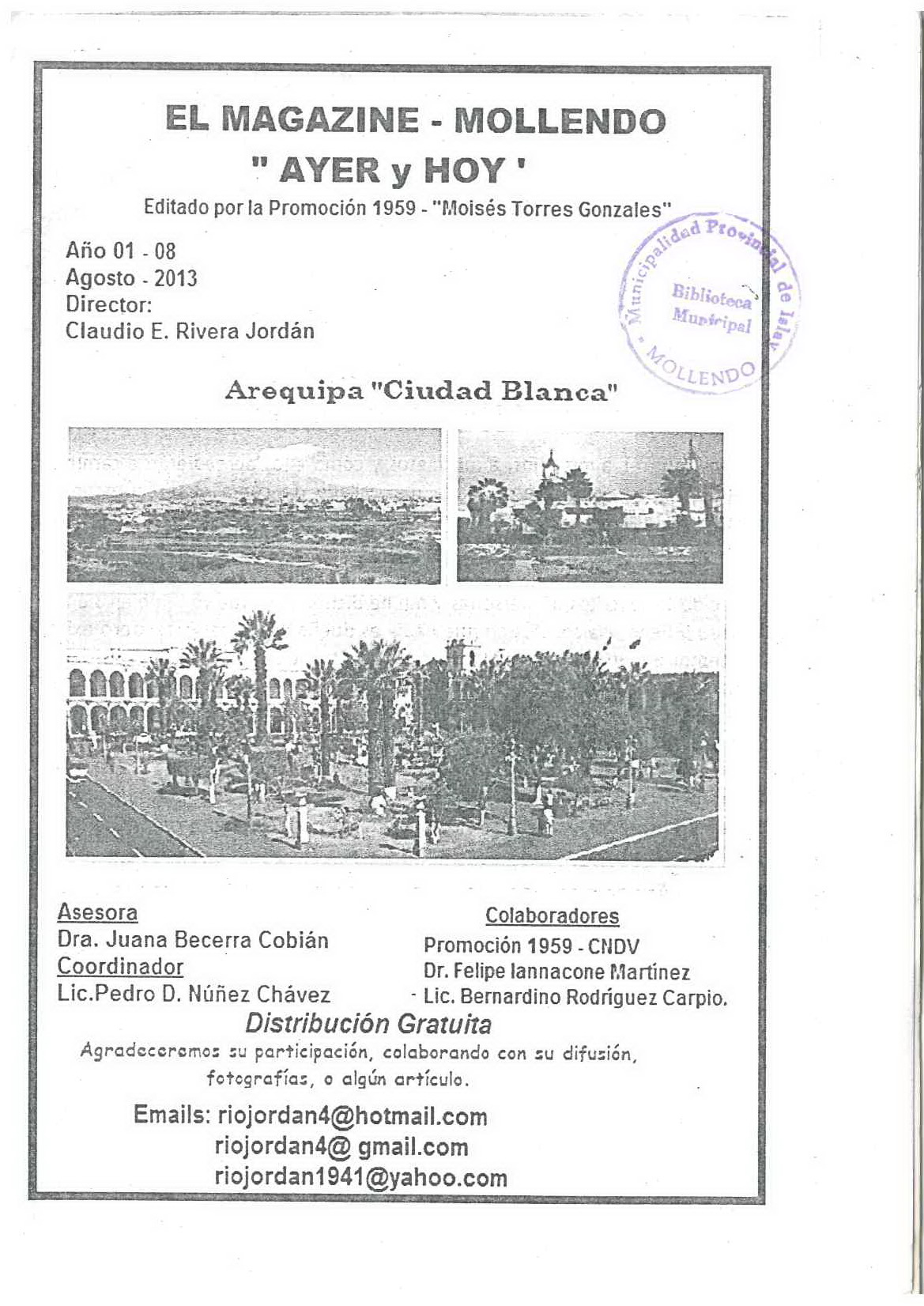 Magazine - Mollendo Ayer y Hoy 08-2013