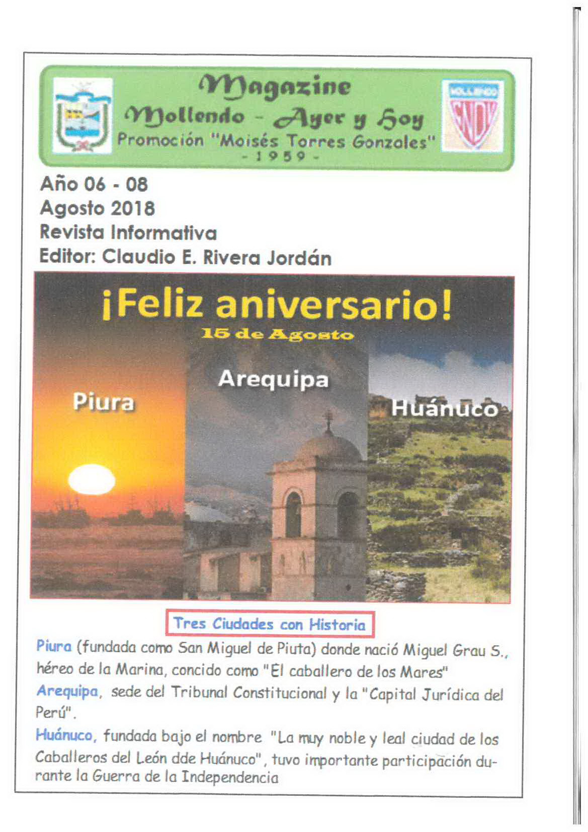 Magazine - Mollendo Ayer y Hoy 08-2018