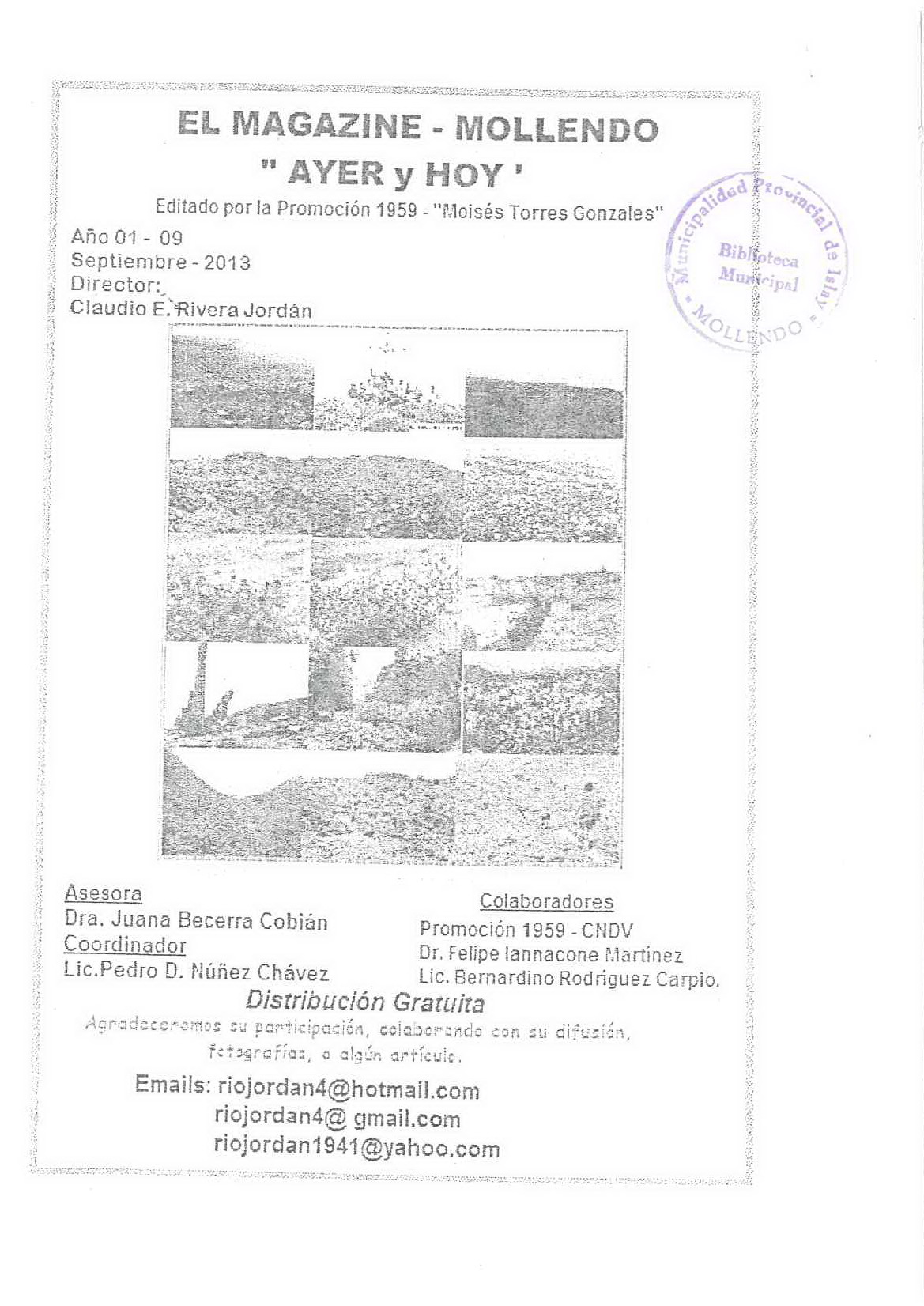 Magazine - Mollendo Ayer y Hoy 09-2013