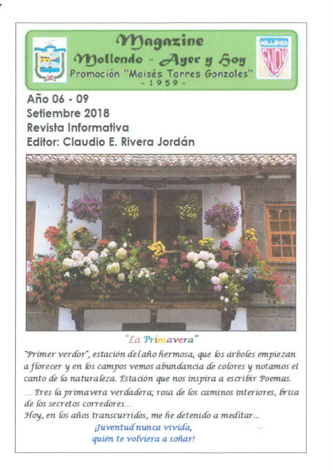 Magazine - Mollendo Ayer y Hoy 09-2018